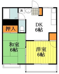 パーシモンB棟の物件間取画像